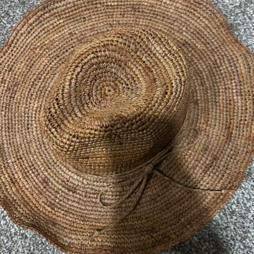 Free People Brown Woven Hat